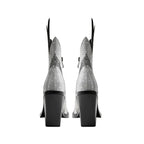 Élisa – Bottines en cuir ornées de strass flamme