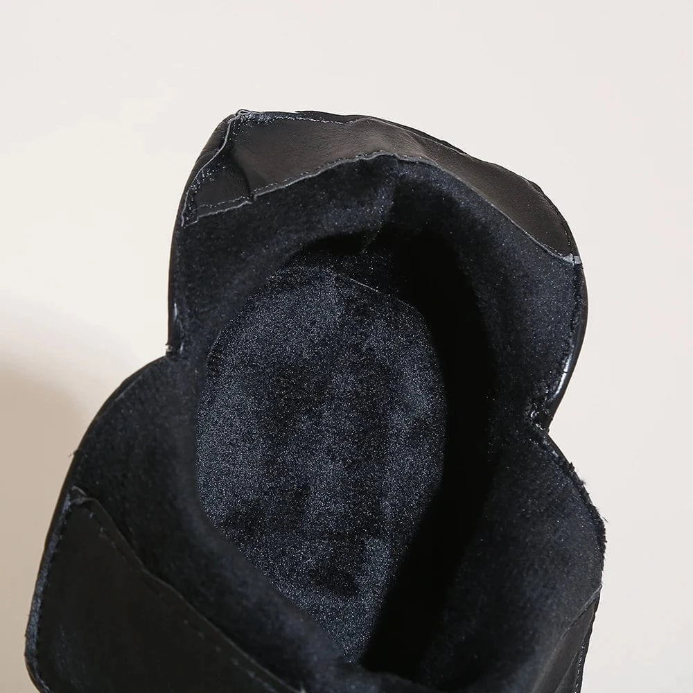 Louna – Bottines bleu effet croco, cuir verni souple