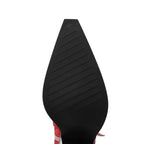 Marilène – Cuissardes à talons hauts ornées de strass flamme